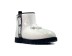 Женские прозрачные мини угги Classic Clear Mini Natural White