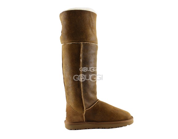 Женские высокие угги Classic Tall Metallic Skillful Wrestling Chestnut
