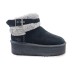 Женские угги на платформе Ugg Mini Platform Strap Black