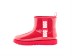 Женские прозрачные мини угги Classic Clear Mini Ribbon Red
