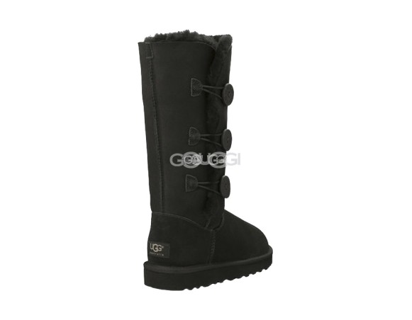Женские угги с пуговицами Bailey Button Triplet Black