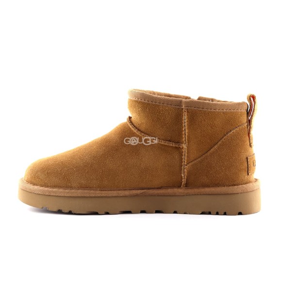 Мужские ультра мини угги Men`s Classic Ultra Mini Zip Chestnut