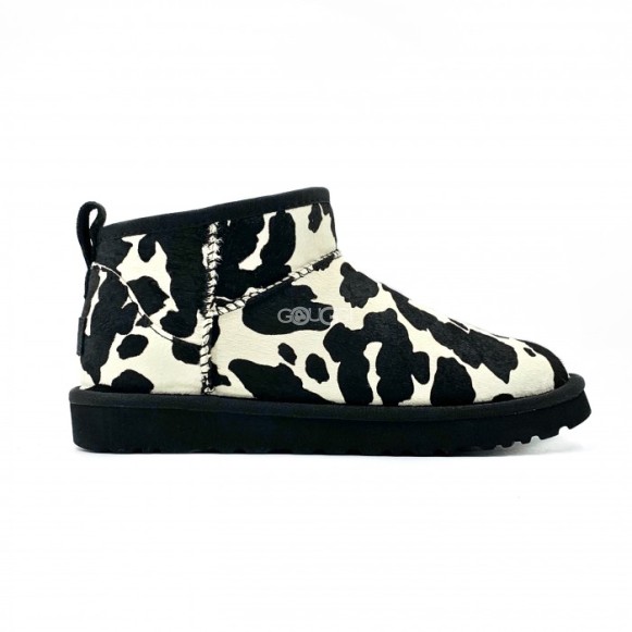 Женские ультра мини угги Ultra Mini Cow Print Black