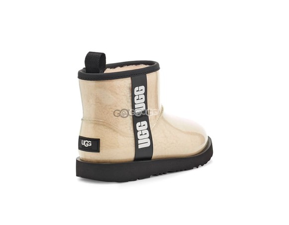 Детские прозрачные мини угги Kids Classic Clear Mini Natural Black