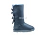 Bailey Bow Tall Metallic Grey