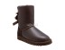 Женские угги с бантиками Bailey Bow Metallic Chocolate