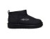 Женские кожаные ультра мини угги Ultra mini Leather Black