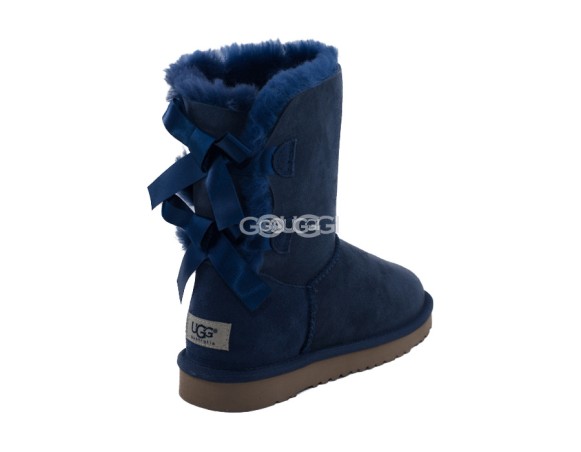 Женские угги с бантиками Bailey Bow Navy