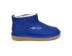 Женские кожаные ультра мини угги Ultra mini Leather Navy