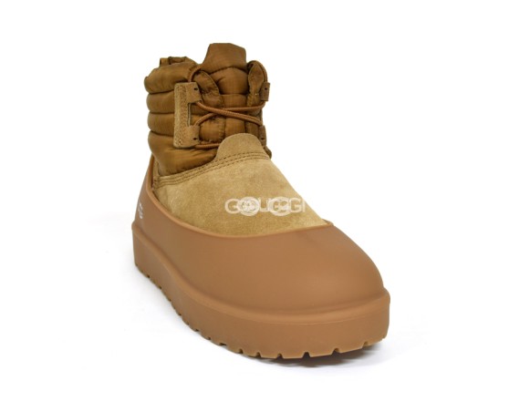 Женские мини угги Classic Mini Lace-Up Weather Chestnut