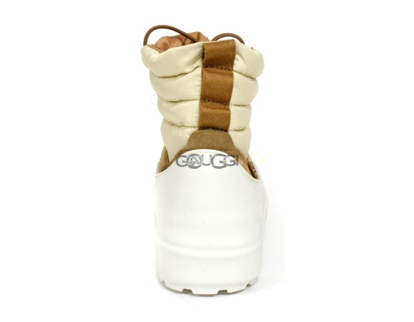 Женские мини угги Classic Mini Lace-Up Weather Chestnut / Whitecap Grey
