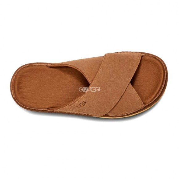 Женские шлепанцы Ugg Goldenstar Cross Chestnut