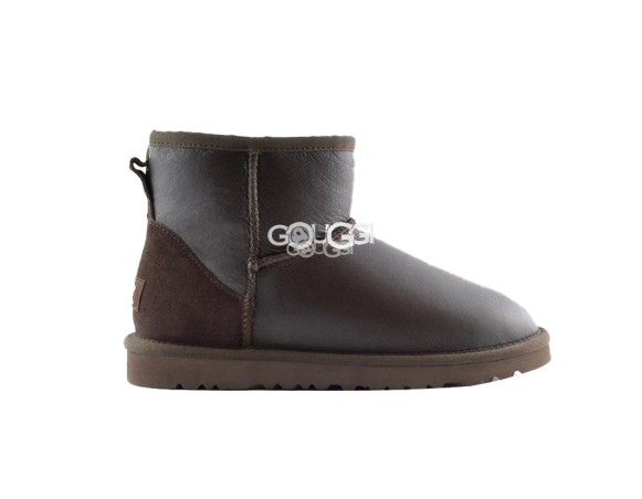Мужские мини угги Classic Mini Metallic Chocolate
