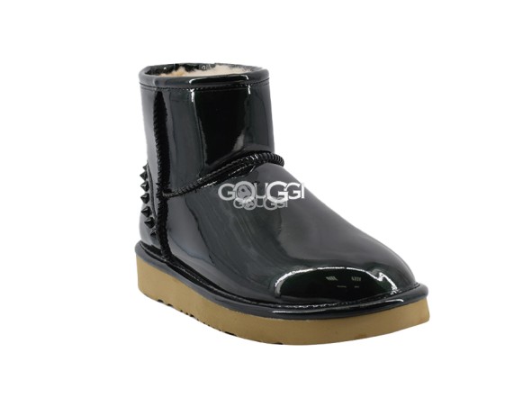 Женские мини угги Jimmy Choo Mini Spikes Green