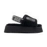 Disco Slide Seashell Black