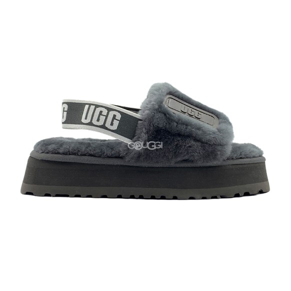 Женские сандалии Disco Slide Seashell Dark Grey