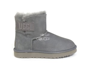 Mini Bailey Logo Strap Suede Gray