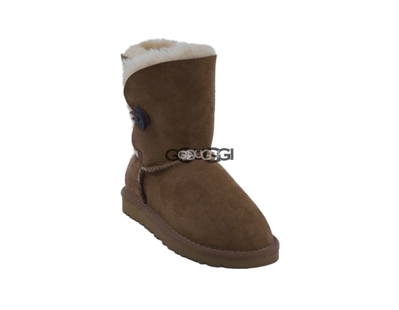 Детские угги с пуговицей Kids Bailey Button Chestnut