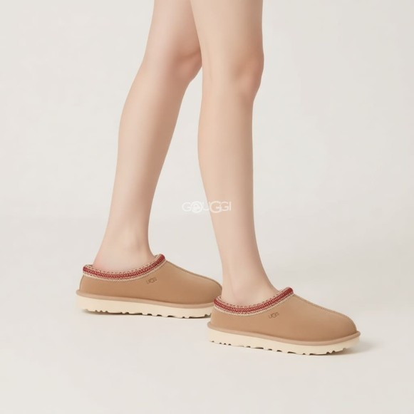 Женские слипоны Tasman Slippers Sand Dark Cherry