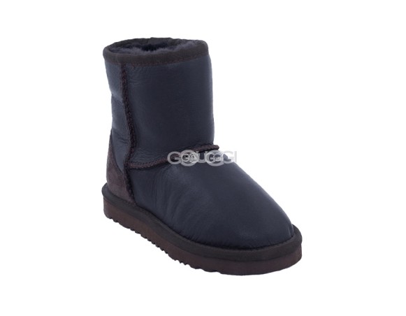 Детские короткие угги Kids Classic Short Metallic Chocolate