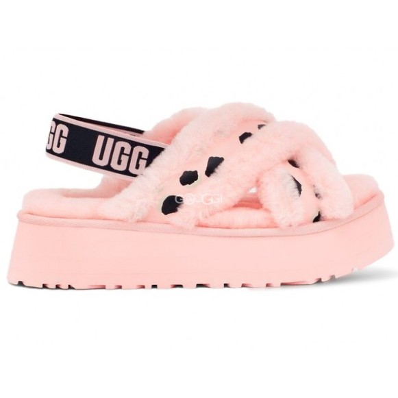 Женские сандалии Disco Cross Slide Animalia - Pink Scallop
