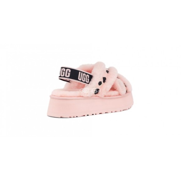 Женские сандалии Disco Cross Slide Animalia - Pink Scallop