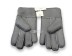 Меховые перчатки мужские Suede Dark Grey