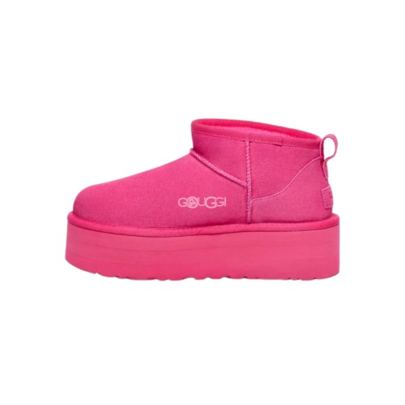 Женские мини угги на платформе Classic Ultra Mini Platform Taffy Pink