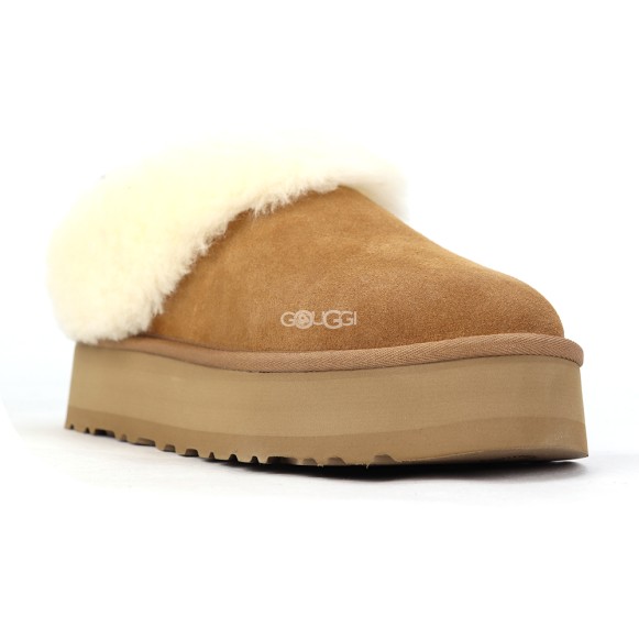 Женские слипоны на платформе Tazzelle Chestnut