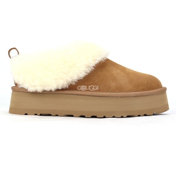 Женские слипоны на платформе Tazzelle Chestnut