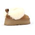 Женские слипоны на платформе Tazzelle Chestnut
