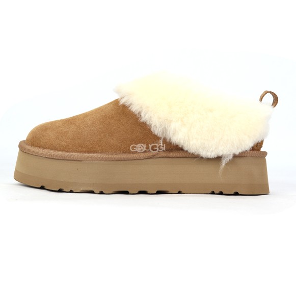 Женские слипоны на платформе Tazzelle Chestnut