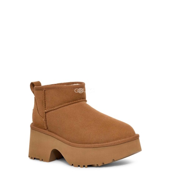 Женские ультра короткие угги W Classic Ultra Mini New Heights Chestnut
