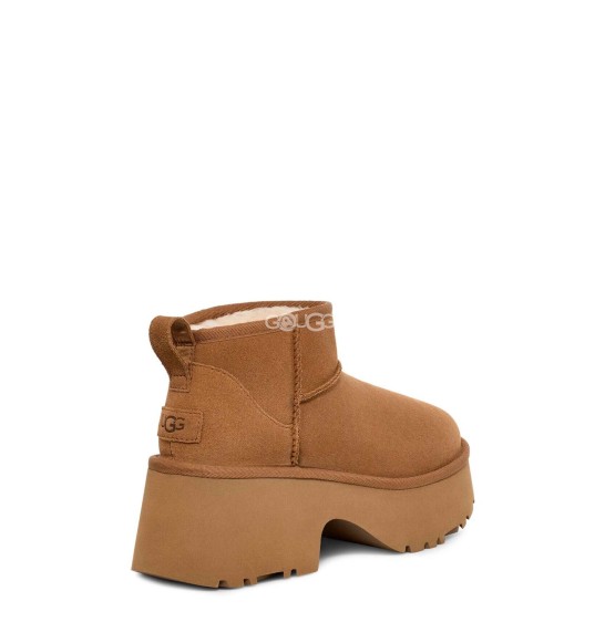 Женские ультра короткие угги W Classic Ultra Mini New Heights Chestnut