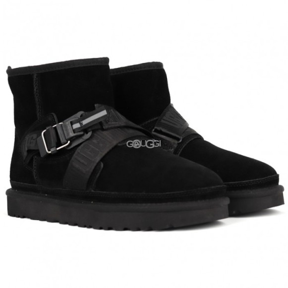 Мужские мини угги Classic Mini Quickclick Boot - Black 