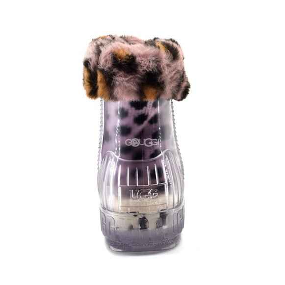 Женские прозрачные короткие угги Ugg Drizlita Clear Boot Leopard