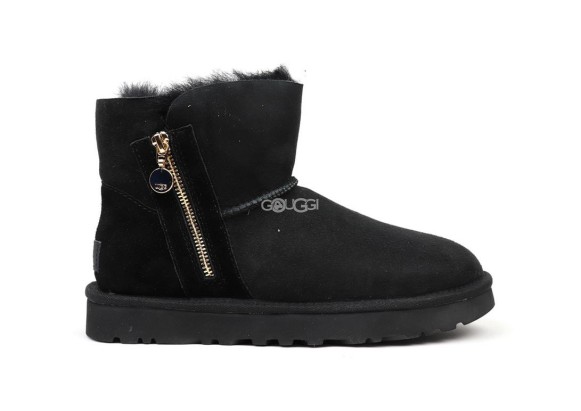 Женские угги на молнии Bailey Zip Mini Black