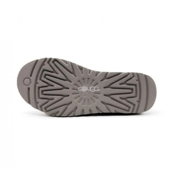 Женские угги на платформе Classic Mini Platform Grey Violet