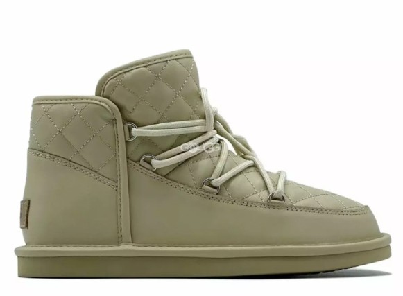 Женские кожаные ботинки Ugg Lodge Mini Leather Sand