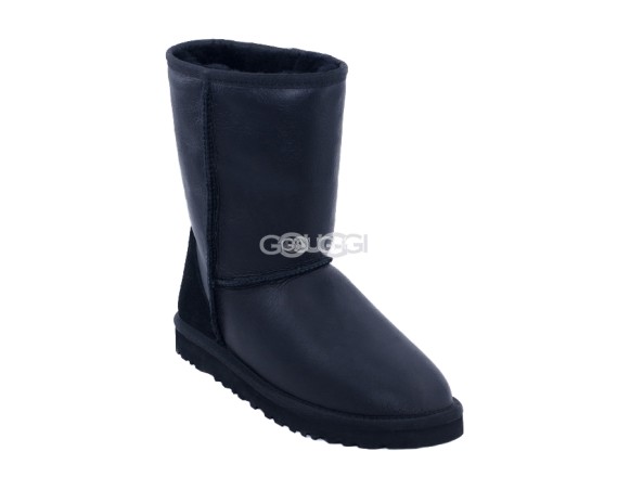 Женские короткие угги Classic Short Metallic Black